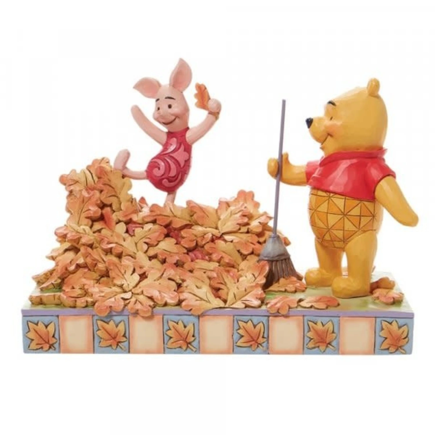 Disney - Piglet & Pooh Jumping Into Fall Figurine 3 Disney - Piglet & Pooh Jumping Into Fall Figurine
