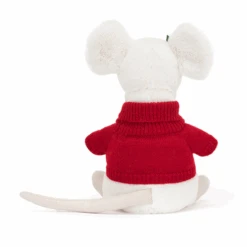 Jellycat - Merry Mouse Jumper -Cheap Toy Store jellycat festive jellycat merry mouse jumper 2
