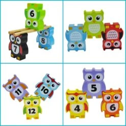 Wooden Stacking Owl Game -Cheap Toy Store jumini wooden stacking owl game 6