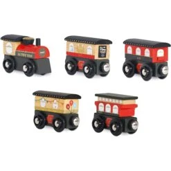 Le Toy Van Wooden Royal Express Train (Red) -Cheap Toy Store le toy van wooden royal express train red 2
