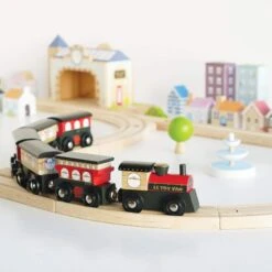 Le Toy Van Wooden Royal Express Train (Red) -Cheap Toy Store le toy van wooden royal express train red 4