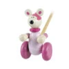 Push Along - Pink Mouse -Cheap Toy Store orange tree toys push along pink mouse