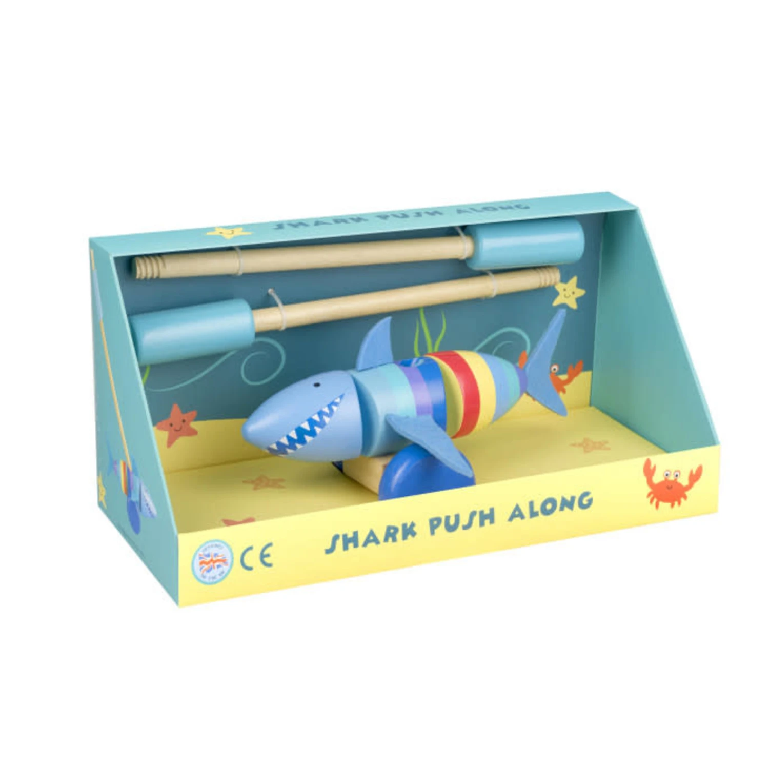 Push Along Shark - Boxed 3 Push Along Shark - Boxed