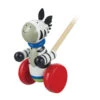 Push Along - Zebra -Cheap Toy Store orange tree toys push along zebra