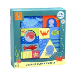Wooden Sealife Block Puzzle