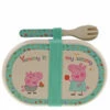 Peppa Pig - Bamboo Snack Box With Cutlery Set -Cheap Toy Store peppa pig peppa pig bamboo snack box with cutlery