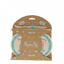 Peppa Pig - Bamboo Snack Box With Cutlery Set 13 Peppa Pig - Bamboo Snack Box With Cutlery Set -Cheap Toy Store peppa pig peppa pig bamboo snack box with cutlery 3