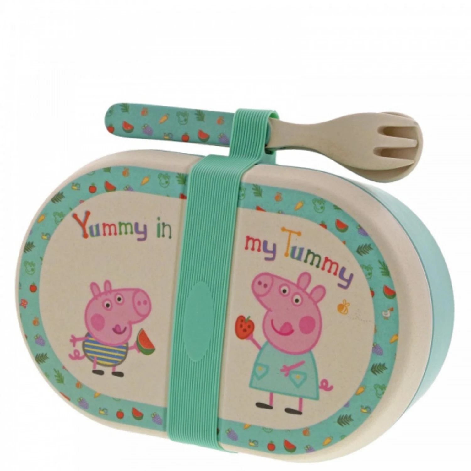 Peppa Pig - Bamboo Snack Box With Cutlery Set 8 Peppa Pig - Bamboo Snack Box With Cutlery Set - Image 6