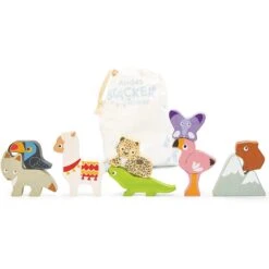 Andes Stacking Animal Tower & Bag 12 Andes Stacking Animal Tower & Bag -Cheap Toy Store petilou andes stacking animal tower bag 2