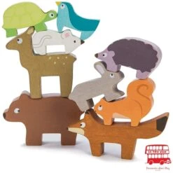 Forest Stacker Tower & Bag 12 Forest Stacker Tower & Bag -Cheap Toy Store petilou forest stacking animal tower bag 2